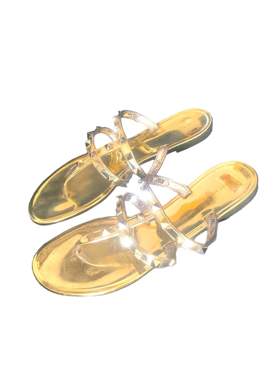 Witchery Silver and Gold Sandal | Size 37