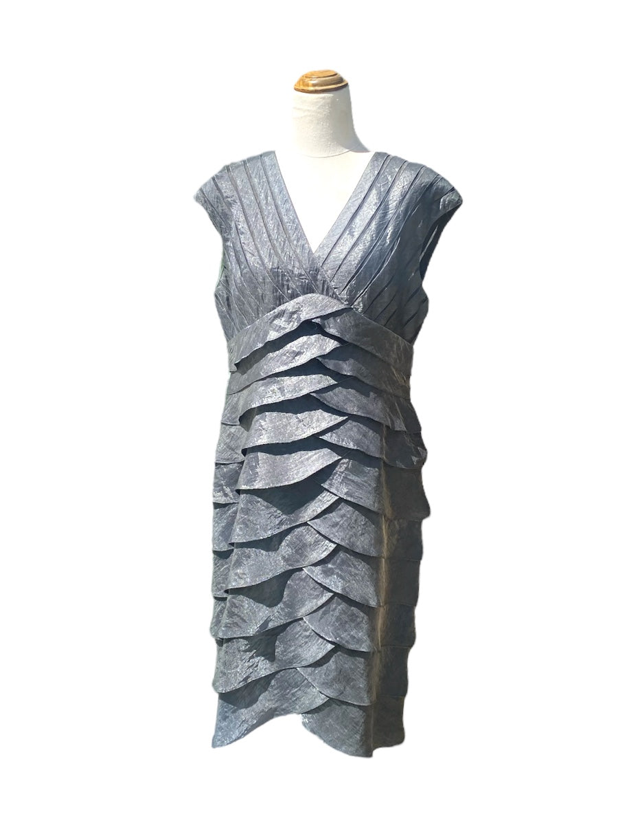 Adrianna Papell Grey Dress | Size 14