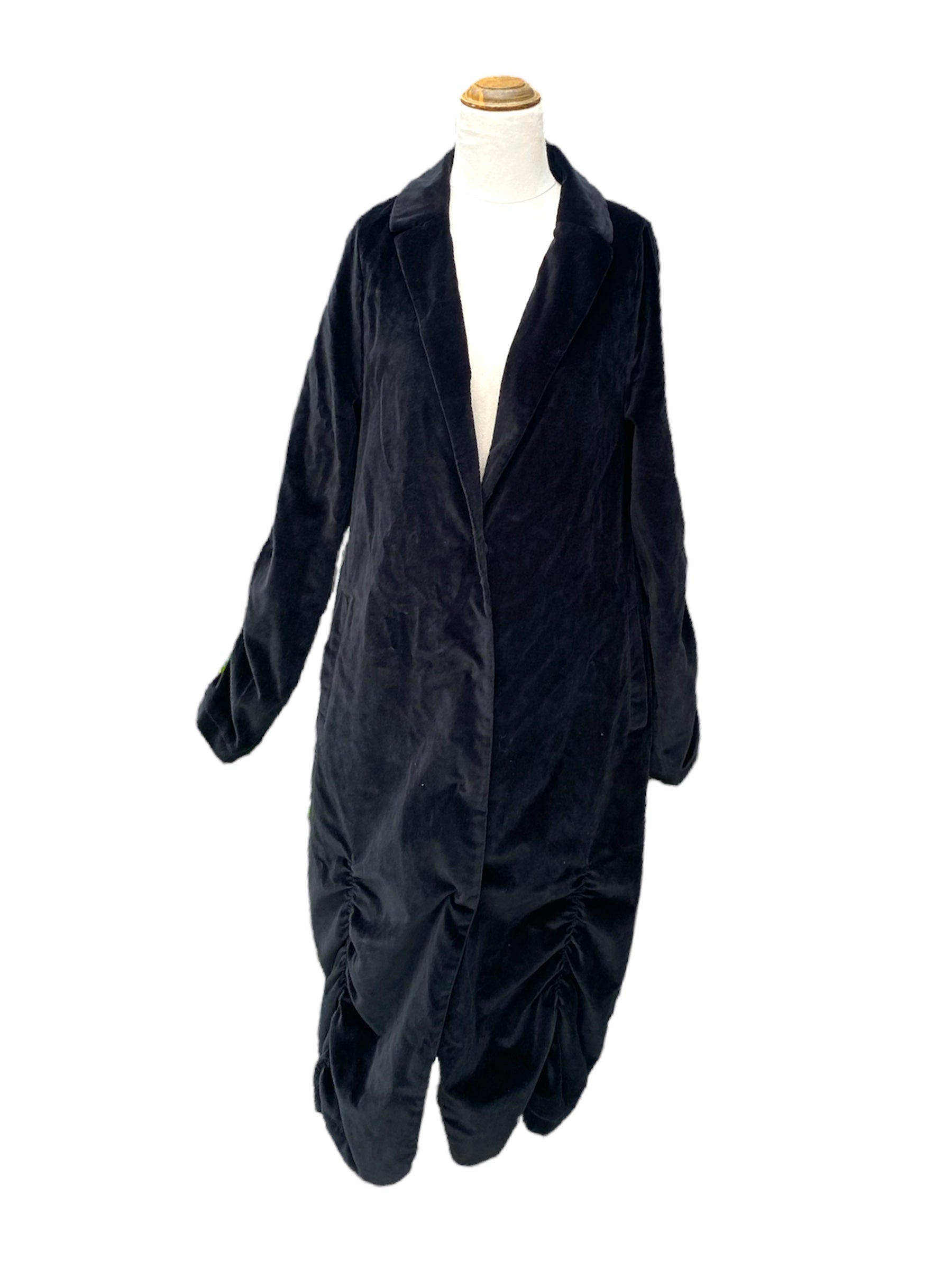 Unreal Fur Black Long Coat | Size S