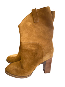 Sigerson Morrison Tan Suede Ankle Boot | Size 6 1/2