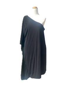 Calvin Klein One Shoulder Black Dress | Size XXL