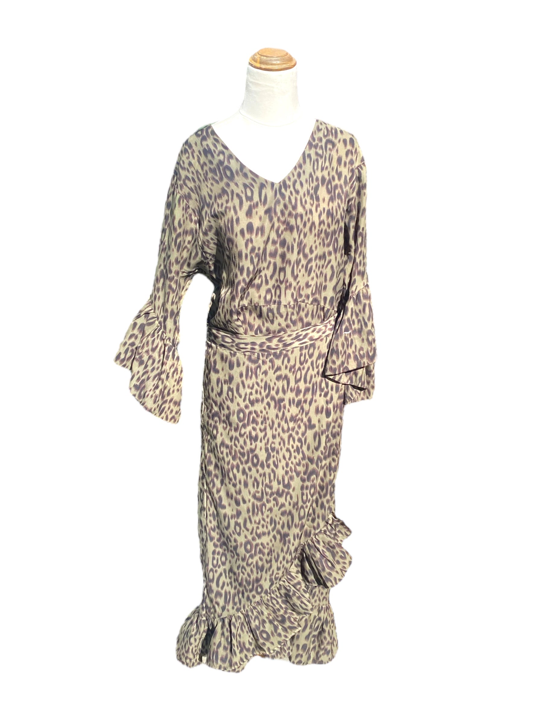 Ketz Ke Leopard Print Dress | Size 10