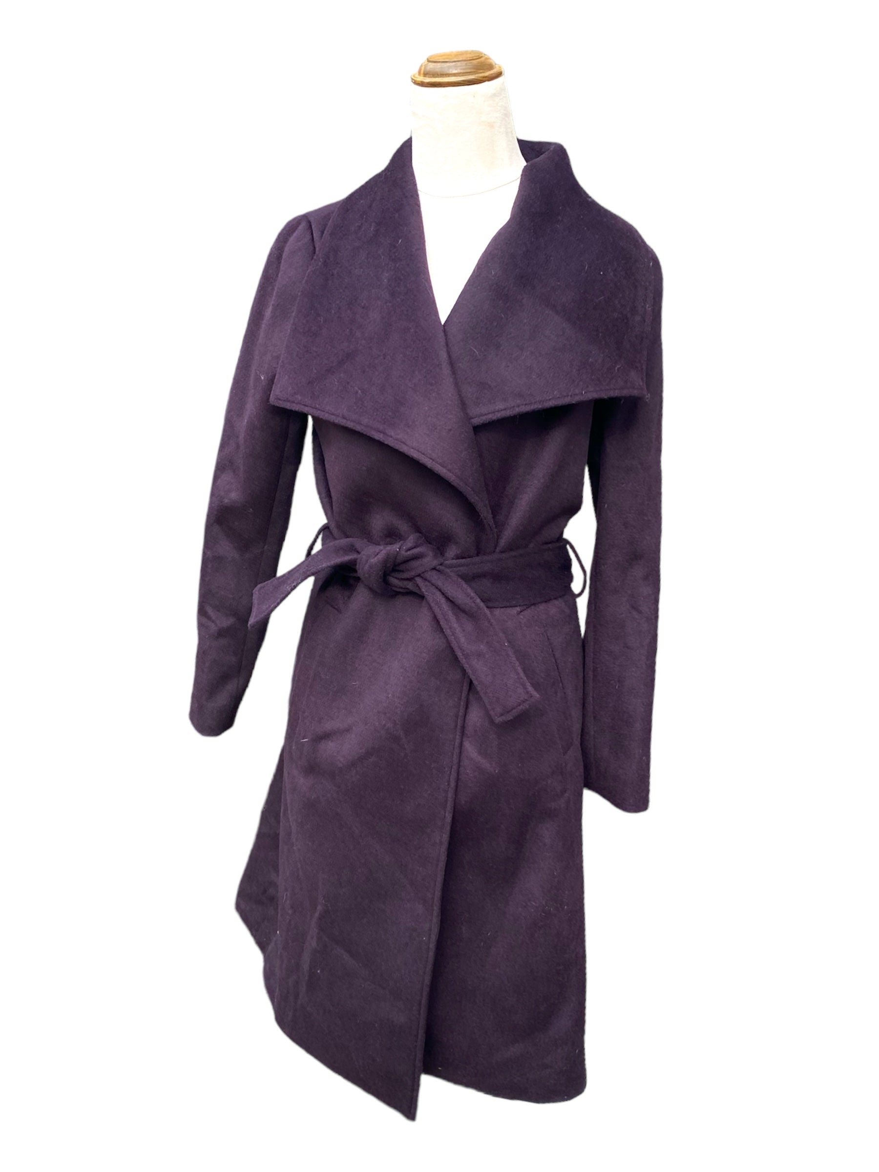 Oxford Woman Wool Purple Coat | Size 6