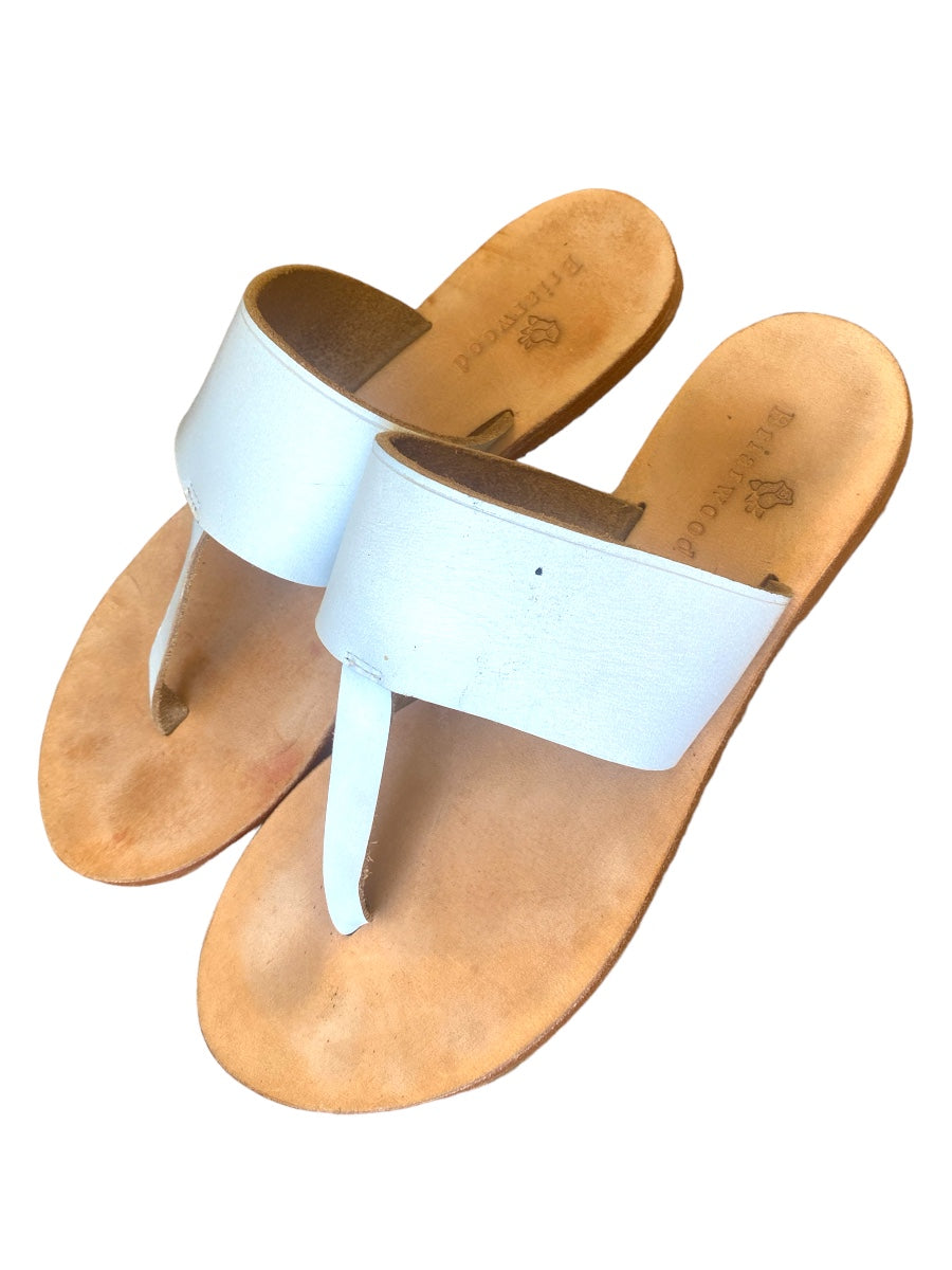Briarwood White Sandal | Size 39