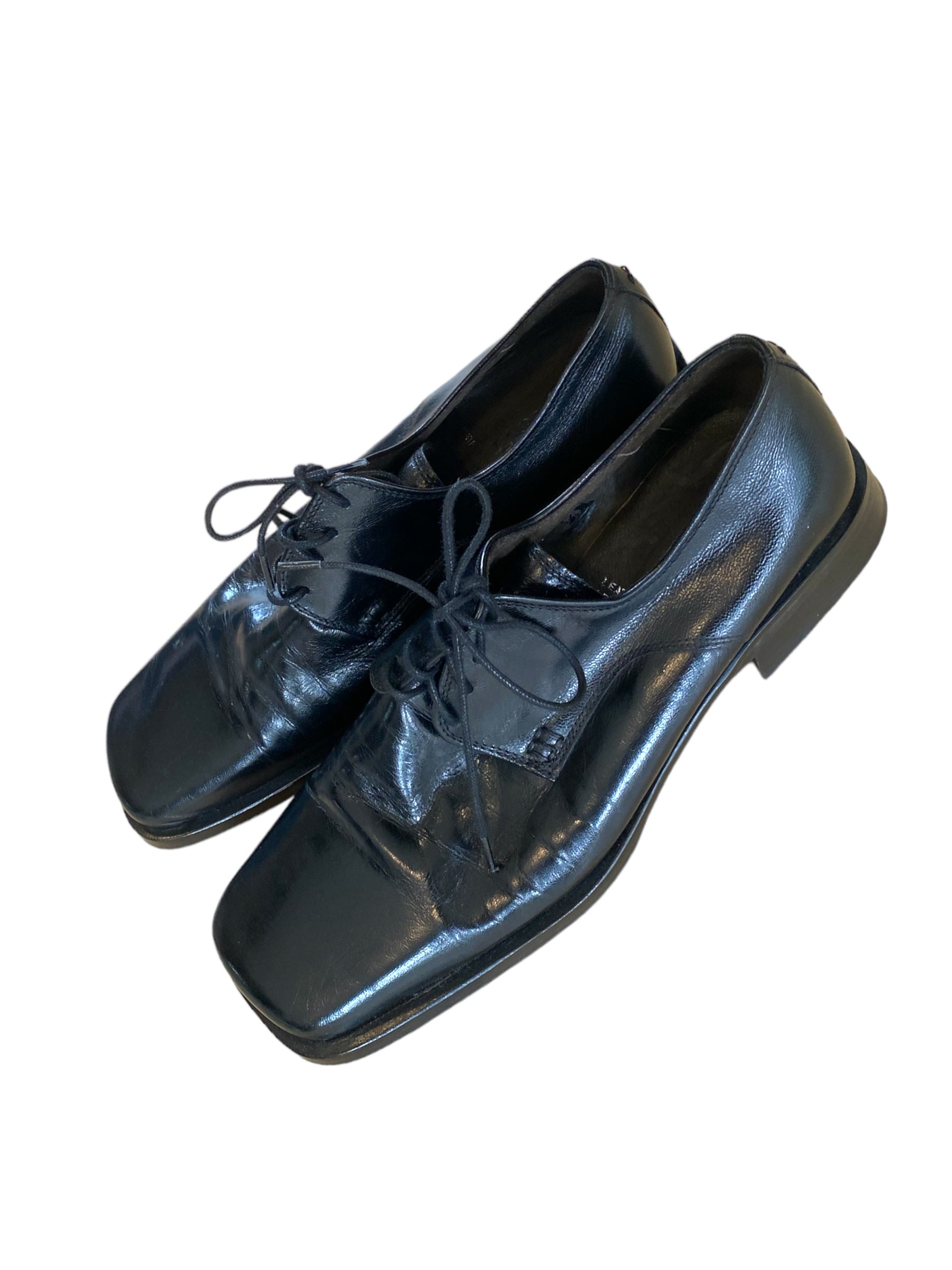 L’Stony Leather Square Toe Shoe | Size 39