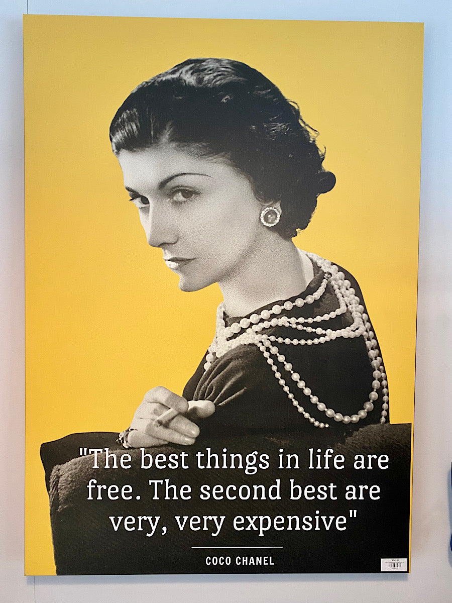 Coco Chanel Best Things large canvas