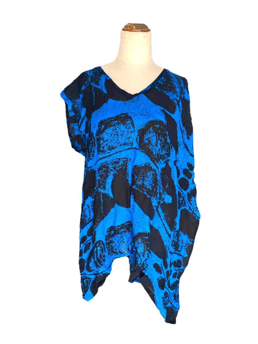 TS Blue and Black Top | Size L