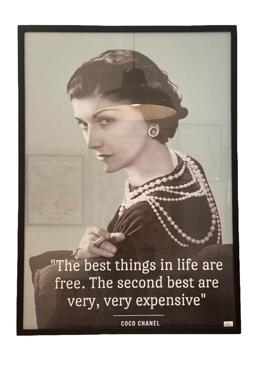 Coco Chanel Best Things framed print