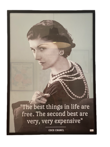 Coco Chanel Best Things framed print