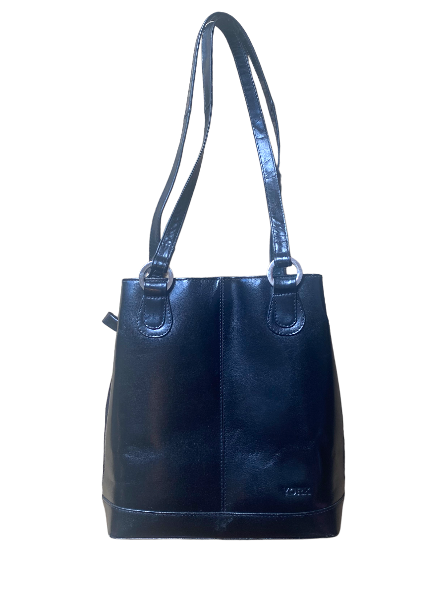 York Leather Black Bag