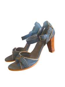 Buckle Up Blue Heel | Size 38